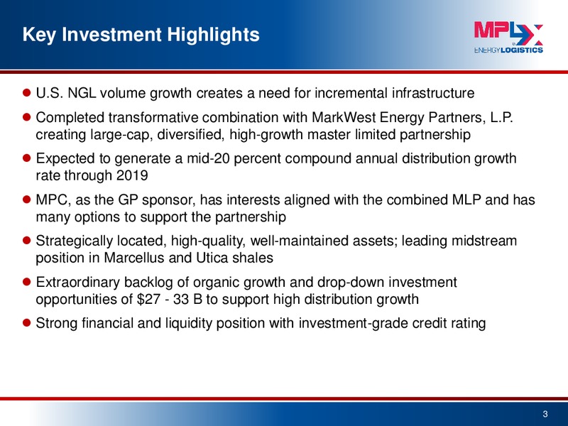 2015 Wells Fargo Energy Symposium – MPLX Lp – slide 2