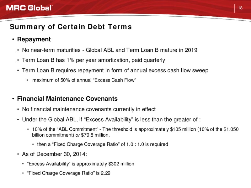 Global Hunter Securities Industrial Technology and Equipment Conference – MRC Global Inc. – slide 17