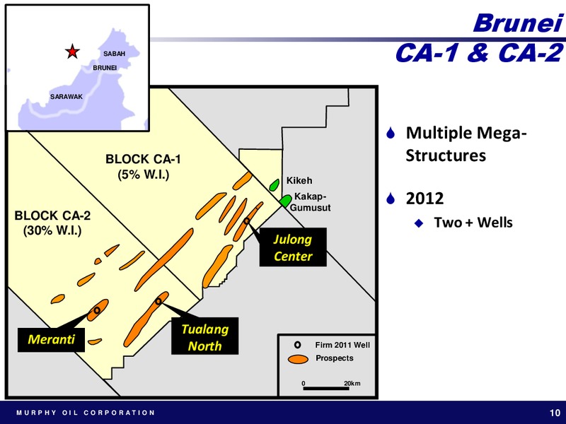 GOLDMAN SACHS GLOBAL ENERGY CONFERENCE – Murphy Oil Corp – slide 9