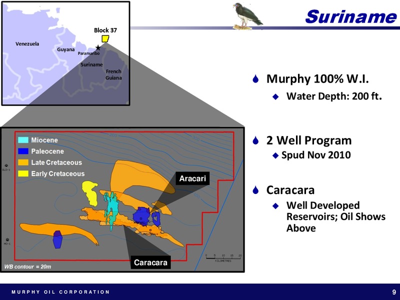 CREDIT SUISSE ENERGY SUMMIT 2011 – Murphy Oil Corp – slide 9