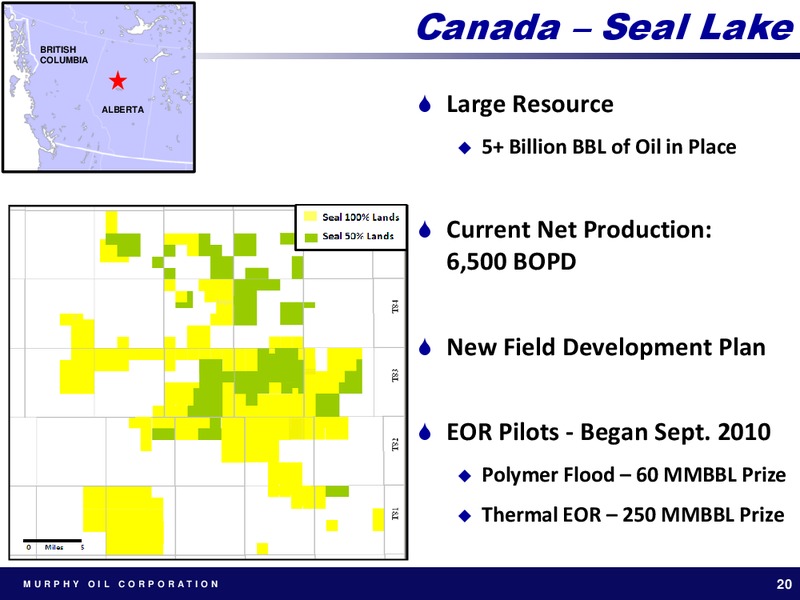 CREDIT SUISSE ENERGY SUMMIT 2011 – Murphy Oil Corp – slide 20