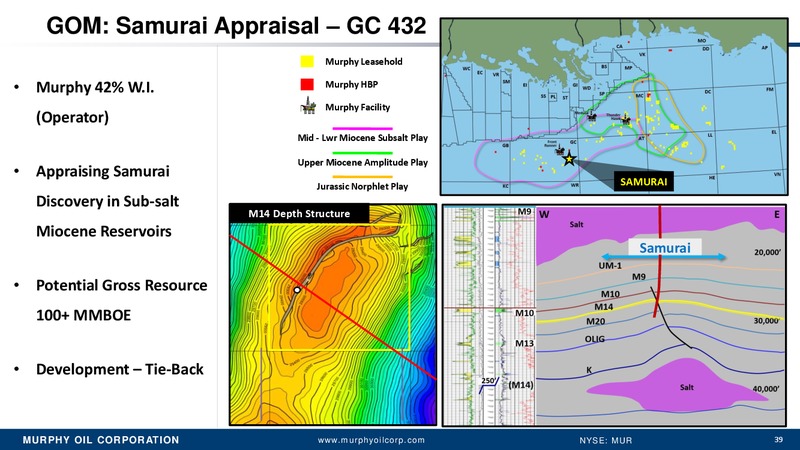 SCOTIA HOWARD WEIL 43RD ANNUAL ENERGY CONFERENCE – Murphy Oil Corp – slide 38