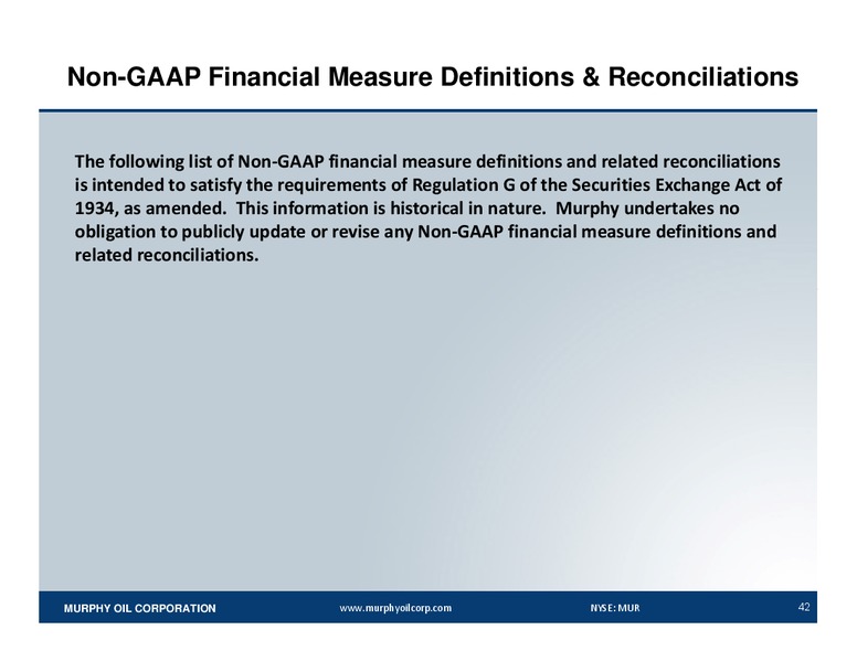 Howard Weil 42nd Annual Energy Conference – Murphy Oil Corp – slide 40