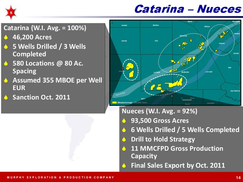 EXPLORATION AND PRODUCTION – Murphy Oil Corp – slide 14