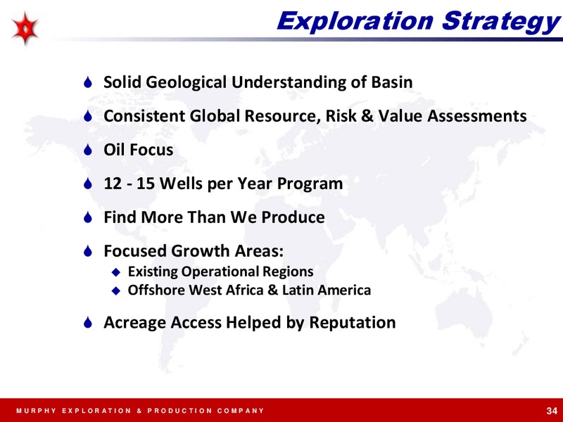 EXPLORATION AND PRODUCTION – Murphy Oil Corp – slide 34