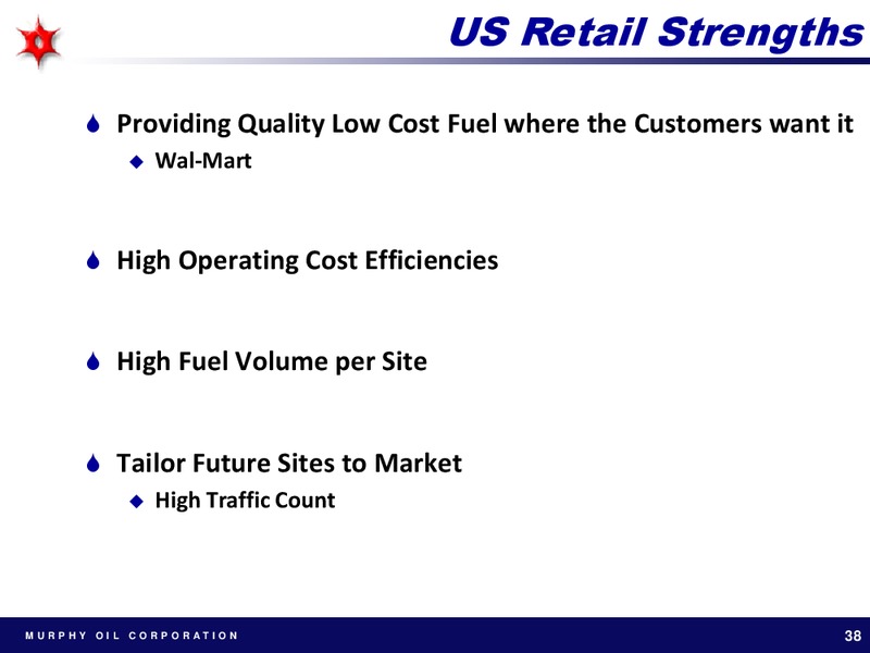 BARCLAYS CAPITAL AMERICAS SELECT CONFERENCE – Murphy Oil Corp – slide 37