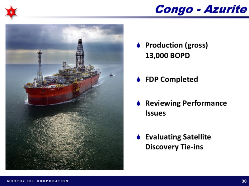 TUDOR PICKERING HOLT 2011 ENERGY CONFERENCE – Murphy Oil Corp – slide 29