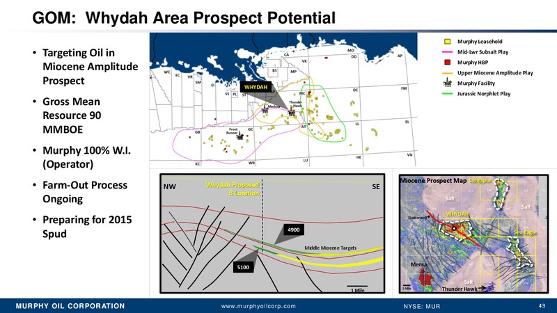 BARCLAYS CEO ENERGY POWER CONFERENCE – Murphy Oil Corp – slide 42