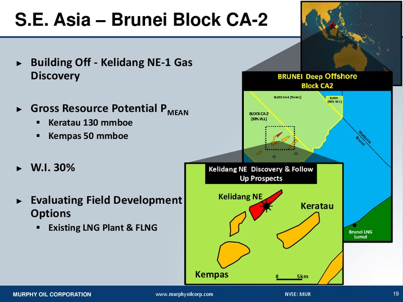 BAML GLOBAL ENERGY CONFERENCE – Murphy Oil Corp – slide 18