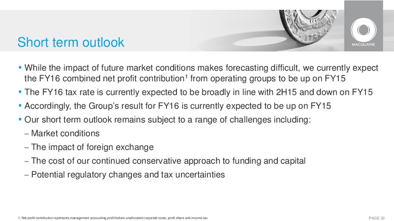 2015 AGM – Macquarie Capital Group Ltd. – slide 31