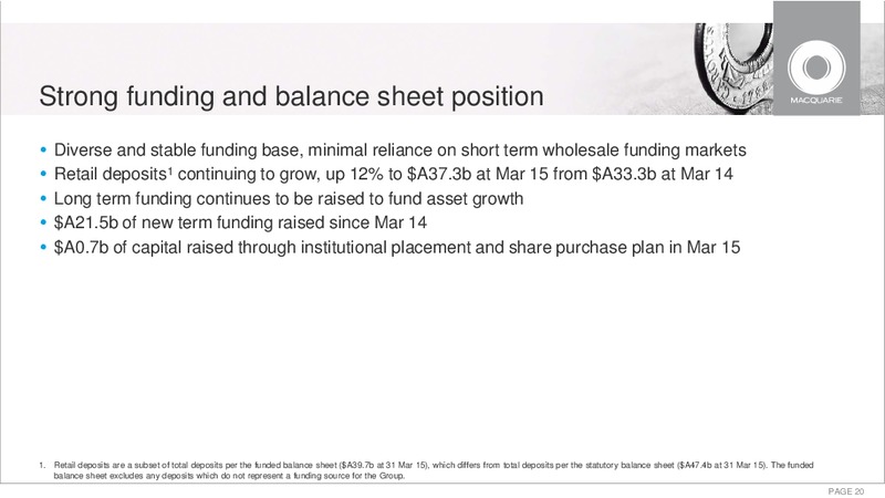 May 2015 Investor Presentation – Macquarie Capital Group Ltd. – slide 19