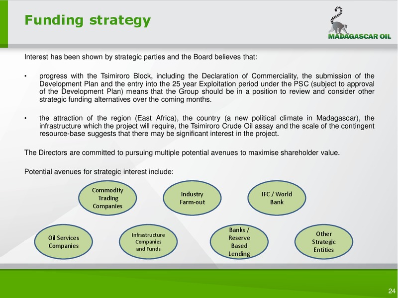 COMPANY PRESENTATION – Madagascar Oil – slide 23