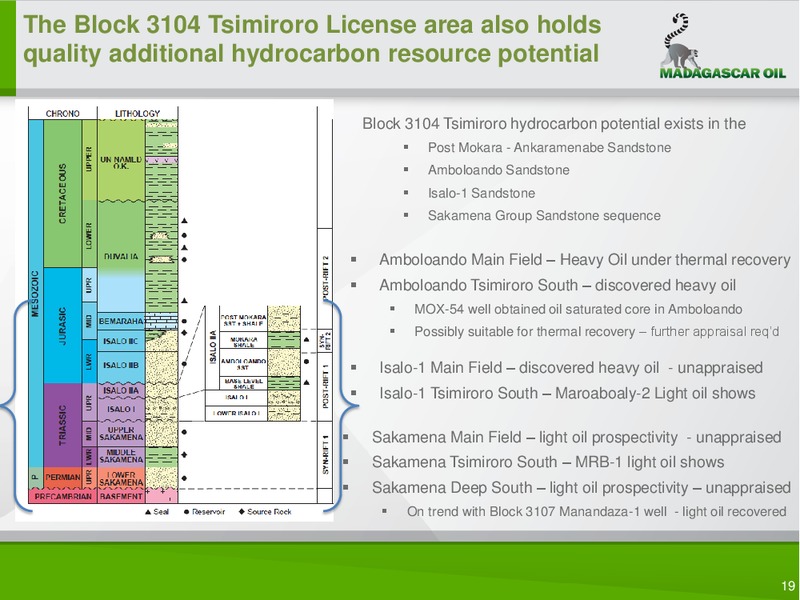 COMPANY PRESENTATION – Madagascar Oil – slide 18