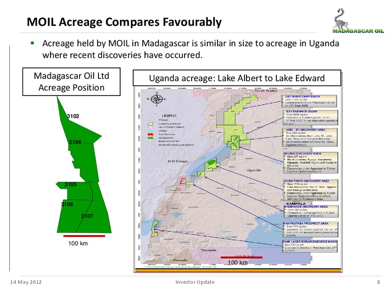 MANAGEMENT UPDATE – Madagascar Oil – slide 7