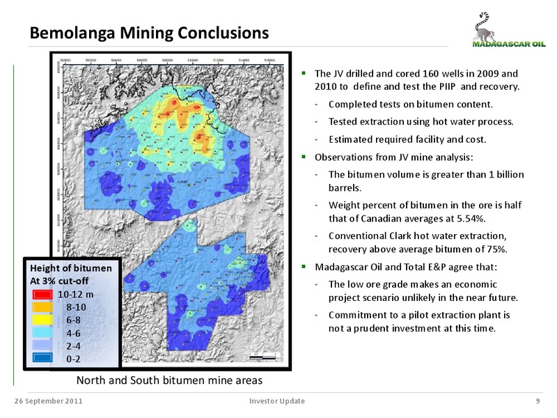 SEPTEMBER 2011 INVESTOR PRESENTATION – Madagascar Oil – slide 8