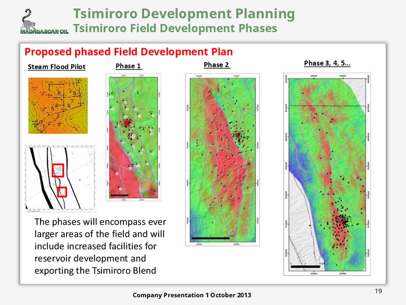 OCTOBER 2013 CORPORATE PRESENTATION – Madagascar Oil – slide 18
