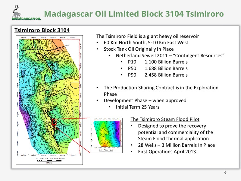 November 2013 Investor Presentation – Madagascar Oil – slide 6