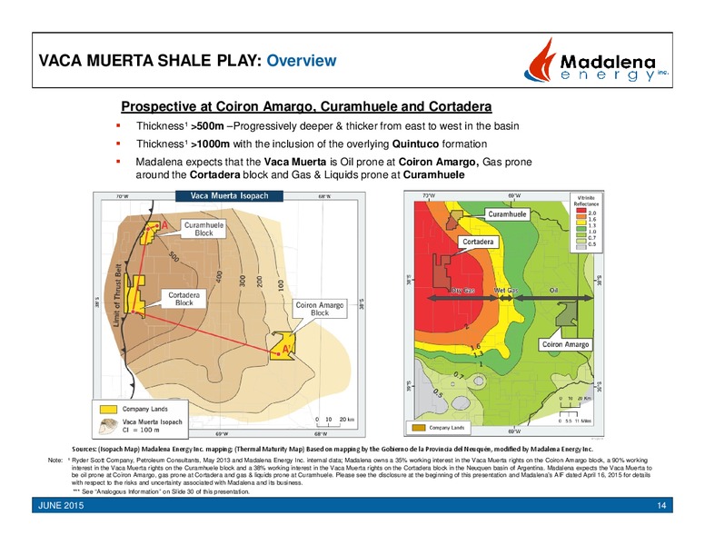 June 2015 Investor Presentation – Madalena Energy Inc. – slide 13