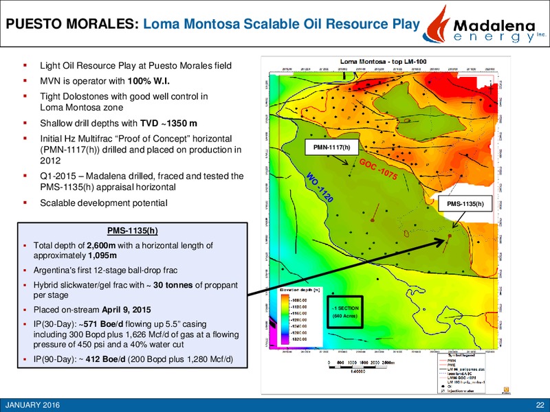 January 2016 Investor Presentation – Madalena Energy Inc. – slide 21