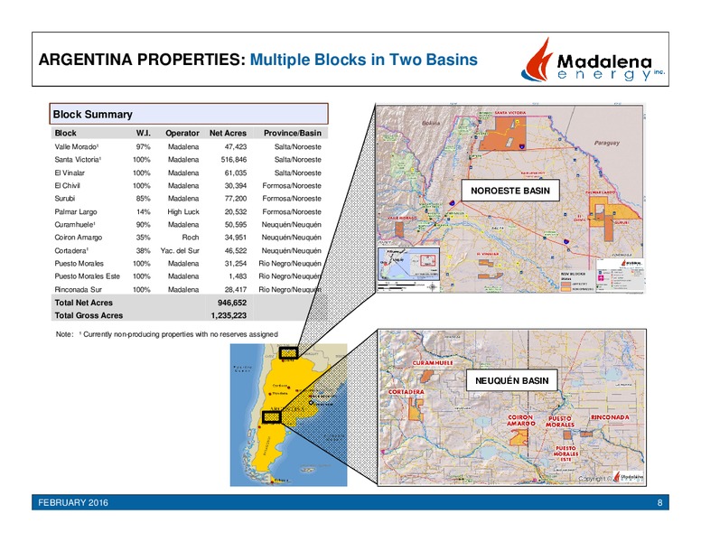 February 2016 Investor Presentation – Madalena Energy Inc. – slide 6