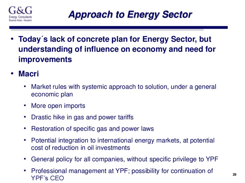 E&P Sector in Argentina Status and Outlook Buenos Aires – Madalena Energy Inc. – slide 29
