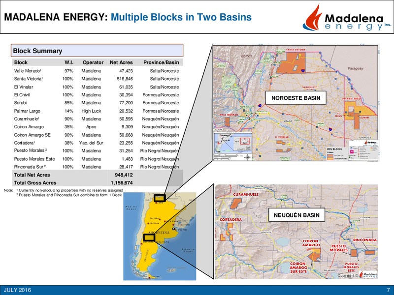 July 2016 Investor Presentation – Madalena Energy Inc. – slide 6