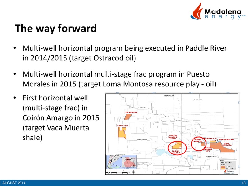 How Canadian and International Experience Drive Success – Madalena Energy Inc. – slide 13