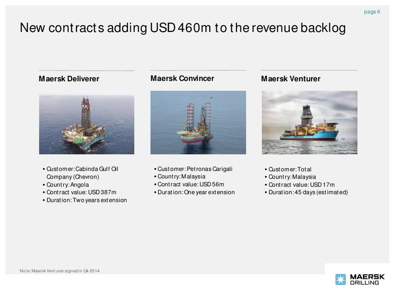 Q3 2014 – Maersk Drilling – slide 5