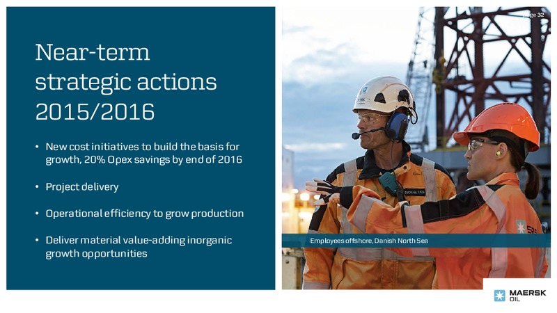 September 2015 Investor Presentation – Maersk Oil – slide 23