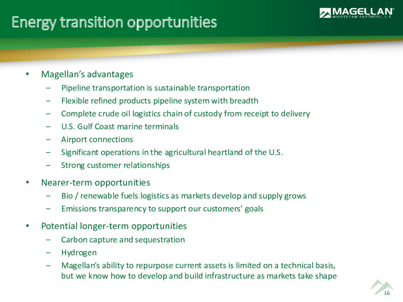 2022 Analyst Day – Magellan Midstream Partners Lp – slide 15