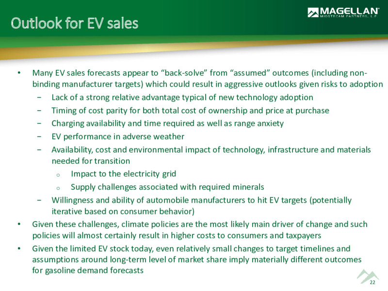 2022 Analyst Day – Magellan Midstream Partners Lp – slide 21