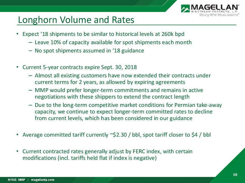2018 Analyst Day – Magellan Midstream Partners Lp – slide 67