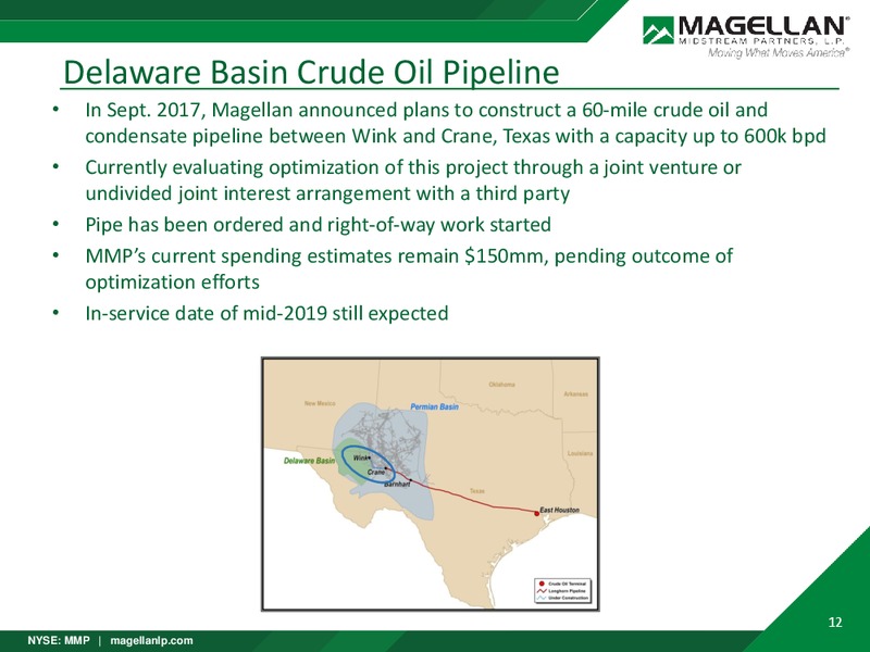Deutsche Bank MLP and Pipeline Day – Magellan Midstream Partners Lp – slide 11