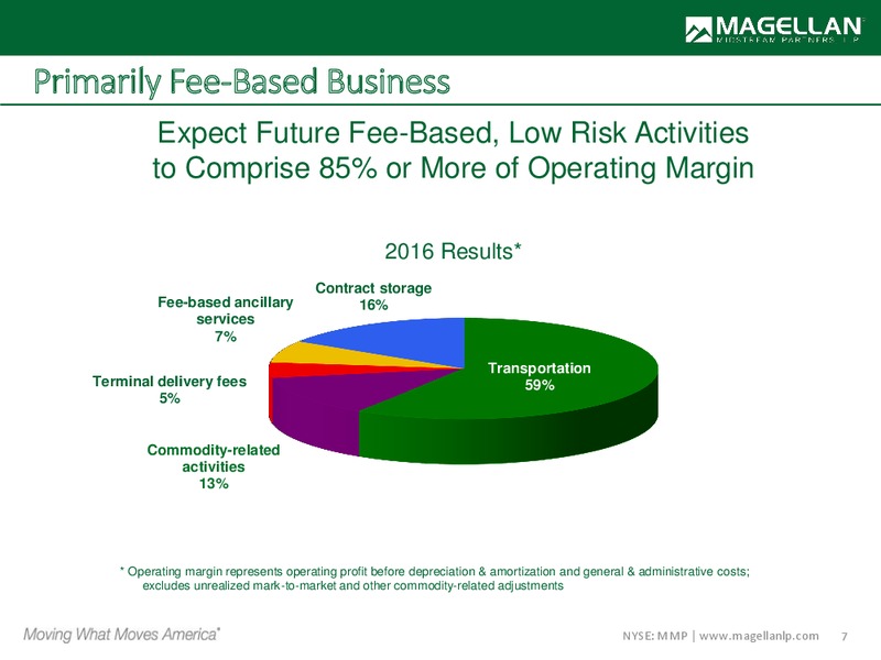 2017 MLPA Annual Investor Conference (Orlando) – Magellan Midstream Partners Lp – slide 6