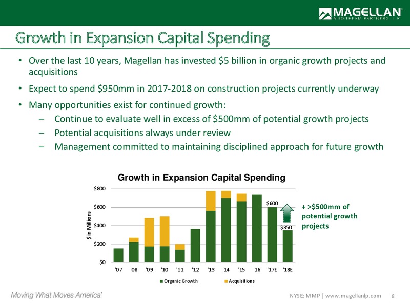 2017 MLPA Annual Investor Conference (Orlando) – Magellan Midstream Partners Lp – slide 7