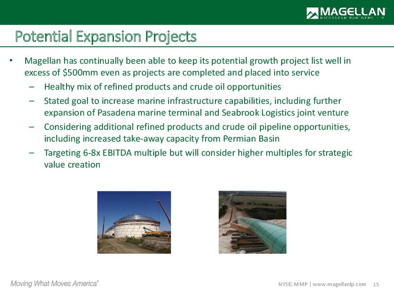 2017 MLPA Annual Investor Conference (Orlando) – Magellan Midstream Partners Lp – slide 14