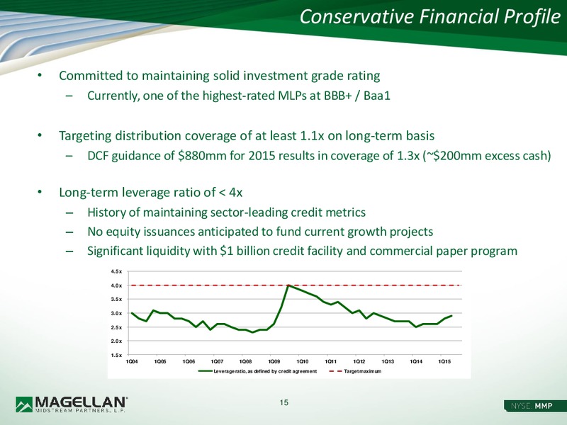 Citi MLP and Midstream Infrastructure Conference – Magellan Midstream Partners Lp – slide 14