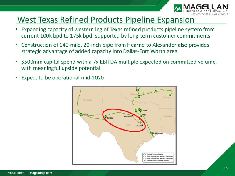 Barclays Global CEO Energy Power Conference – Magellan Midstream Partners Lp – slide 12