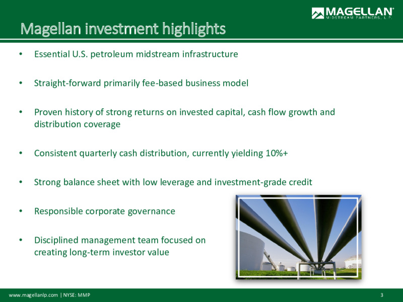 October 2020 Company Presentation – Magellan Midstream Partners Lp – slide 2