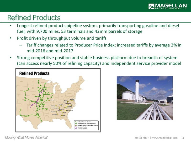 RBC Capital Markets Midstream Conference – Magellan Midstream Partners Lp – slide 3