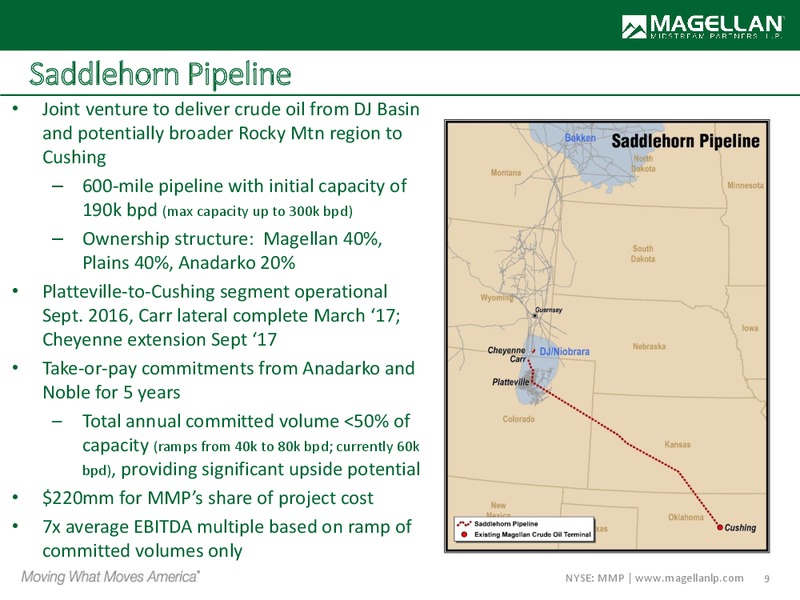 RBC Capital Markets Midstream Conference – Magellan Midstream Partners Lp – slide 8