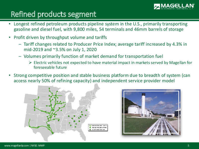 Corporate Presentation   November 2020 – Magellan Midstream Partners Lp – slide 4