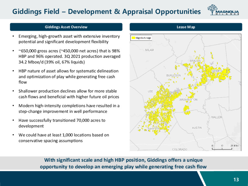 Goldman Sachs Global Energy and Clean Technology Conference – Magnolia Oil & Gas – slide 12