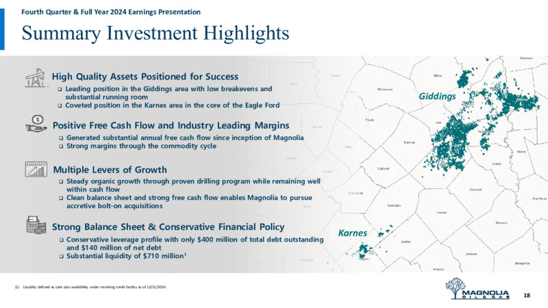 4Q 2024 Earnings Presentation – Magnolia Oil & Gas – slide 17