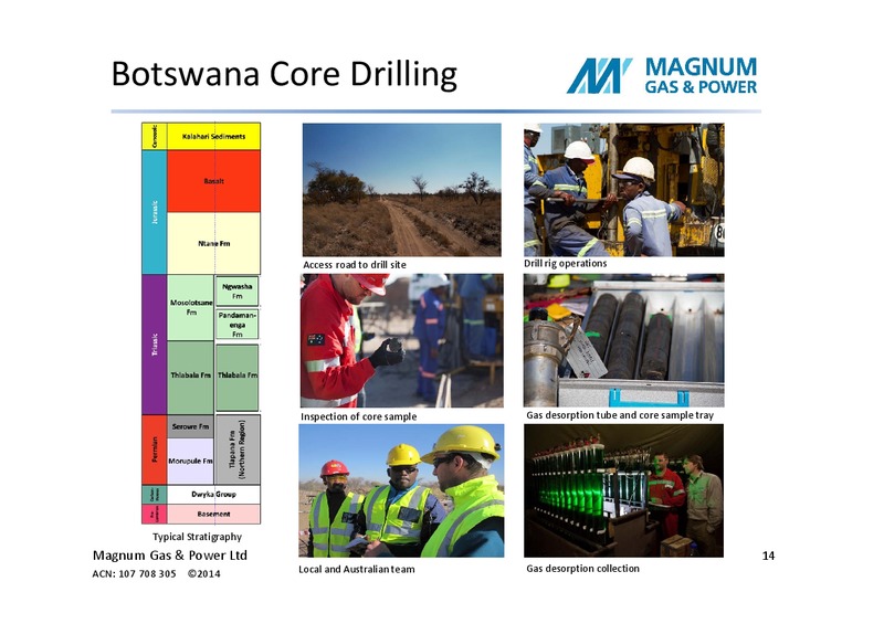 MARCH 2014 INVESTOR PRESENTATION – Magnum Gas and Power Ltd – slide 13