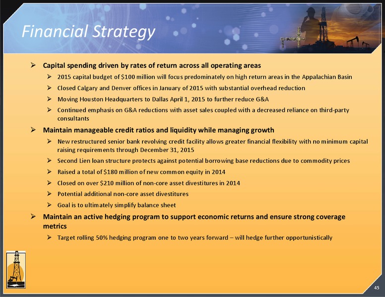 August 2015 Investor Presentation – Magnum Hunter Resources Corp. – slide 46