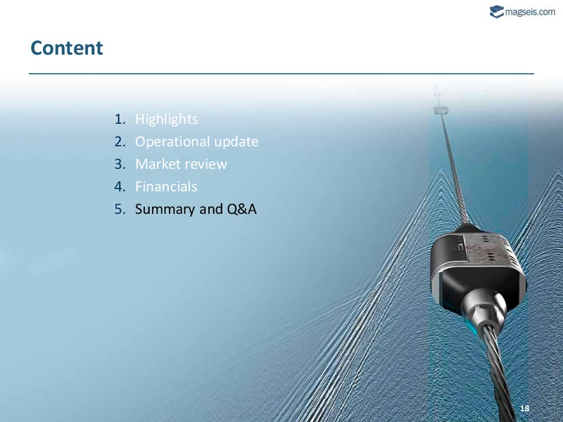 Q2 2015 Results – Magseis Asa – slide 16
