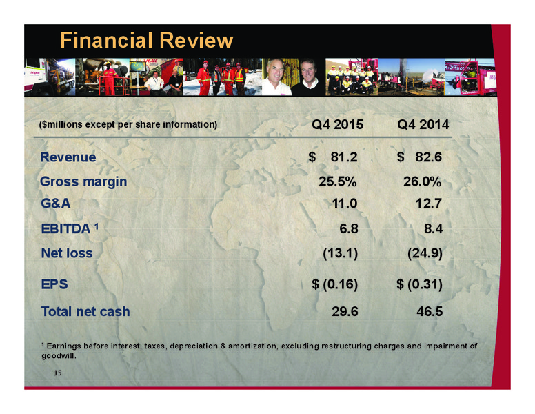 June 2015 Corporate Presentation – Major Drilling – slide 14