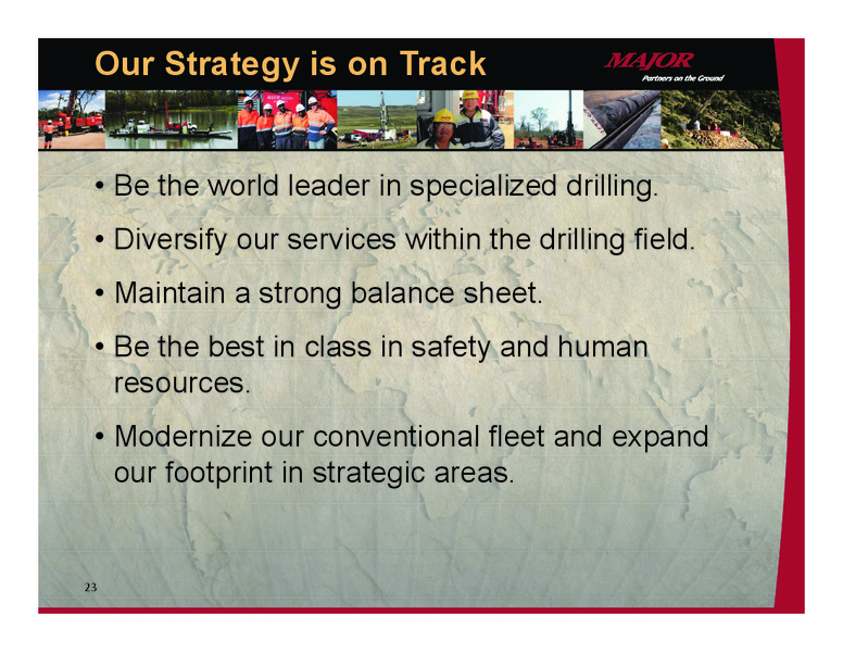 June 2015 Corporate Presentation – Major Drilling – slide 21