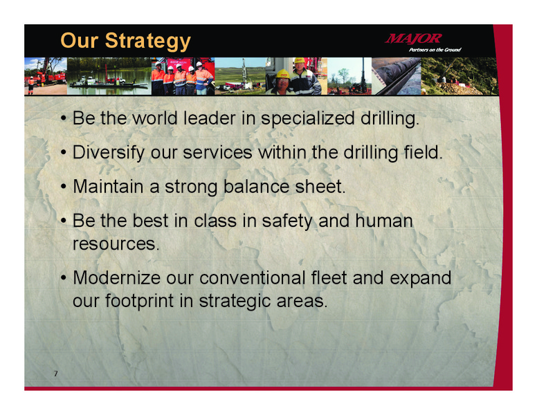 September 2015 Investor Presentation – Major Drilling – slide 6